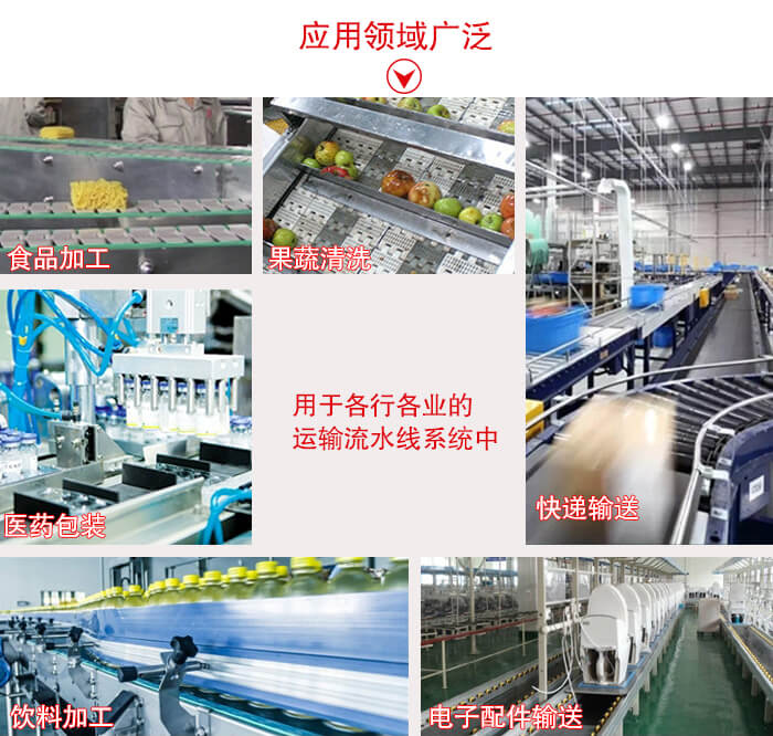 鏈板輸送機適用行業(yè)：食品加工，果蔬清洗等行業(yè)